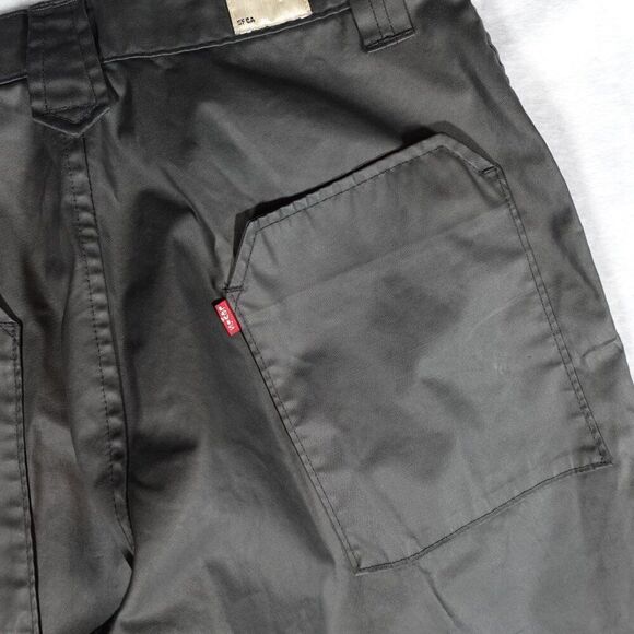 Vintage Levis Lot 53 Softshell Shorts Mens 30x18 Long Fit Skater Rave Style Y2K - Picture 8 of 12